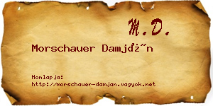 Morschauer Damján névjegykártya